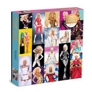 puzzle RuPaul's Drag Race 500 elementów Galison z kolorowymi zdjęciami drag queen na opakowaniu