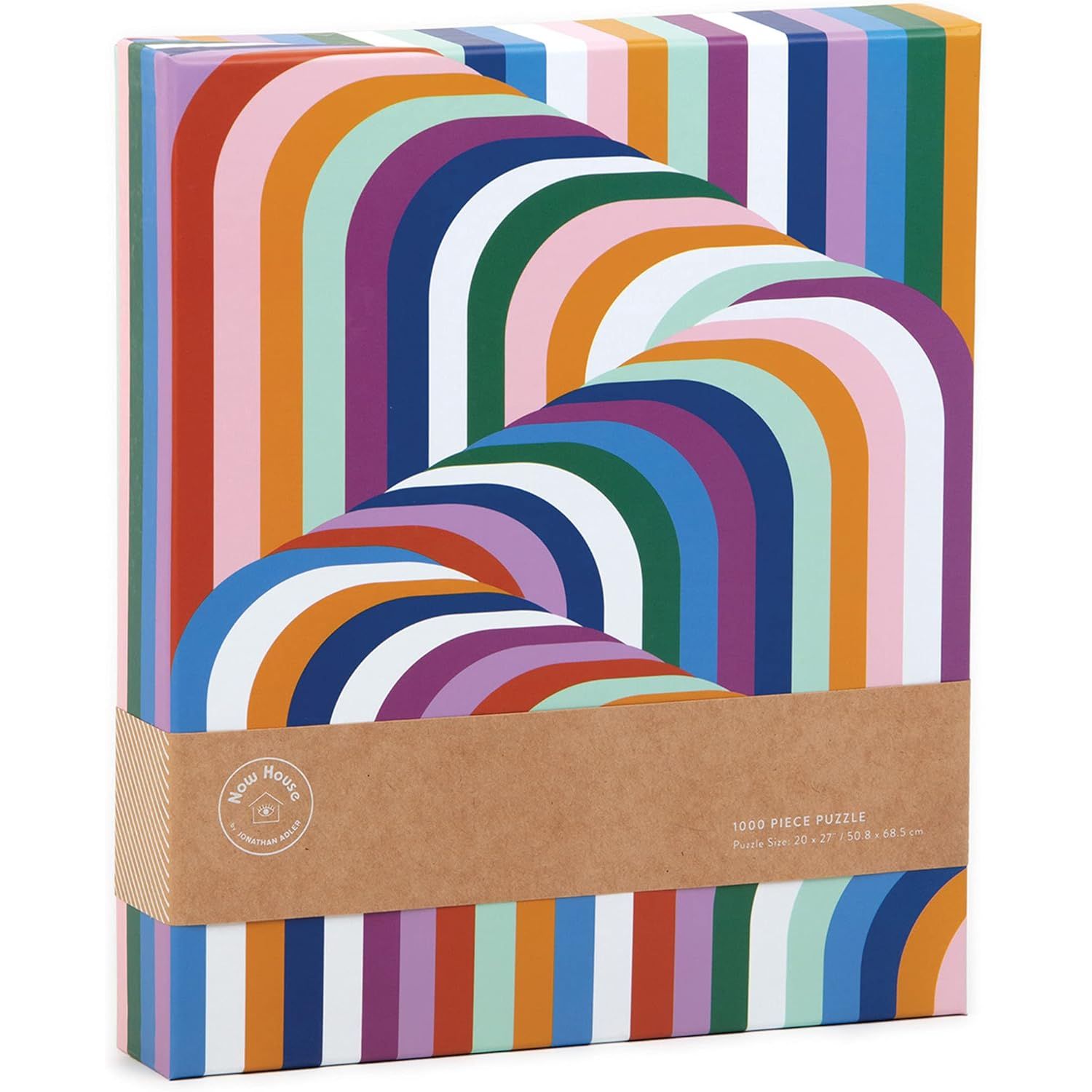 Galison puzzle 1000 elementów nowoczesne kolorowe paski w geometrycznym wzorze
