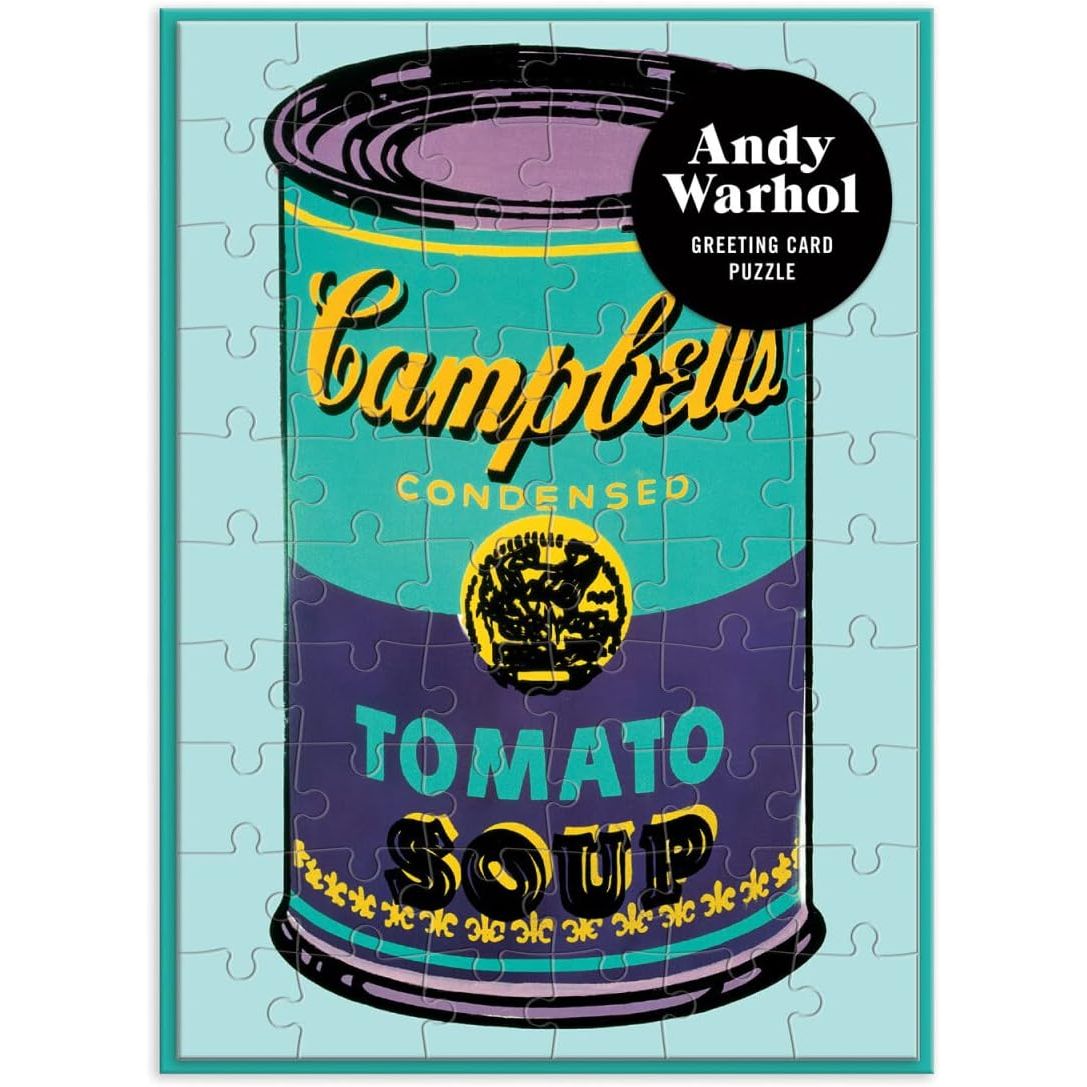 Andy Warhol puzzle z motywem puszki Campbell's Tomato Soup w stylu pop art