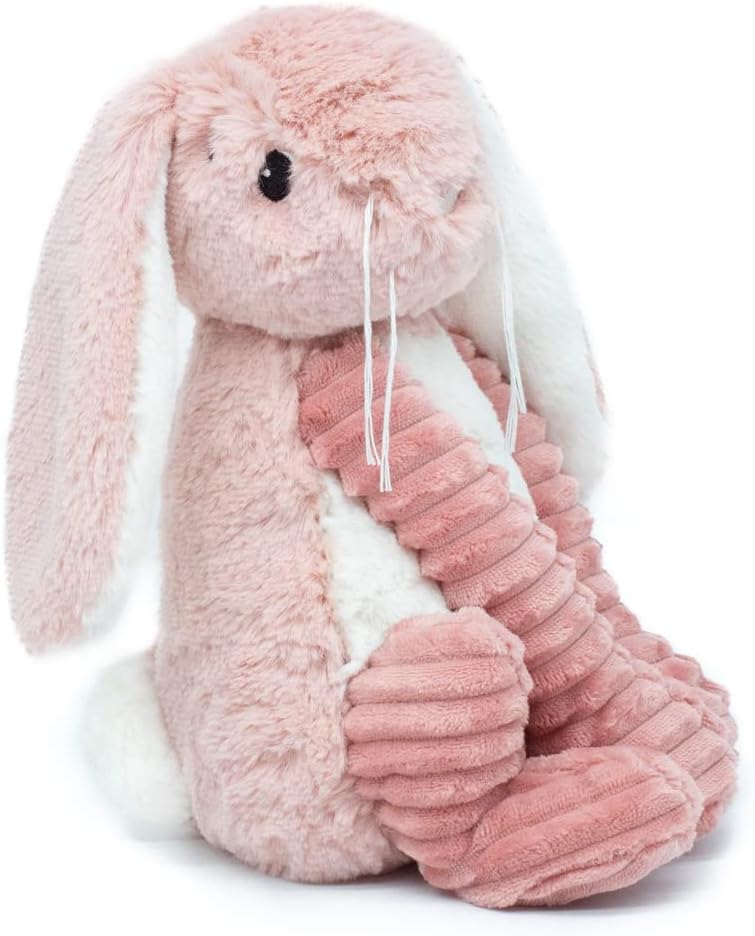 Pluszak królik różowy z miękkiego materiału firmy BV JACOB COMPANY idealny dla dzieci