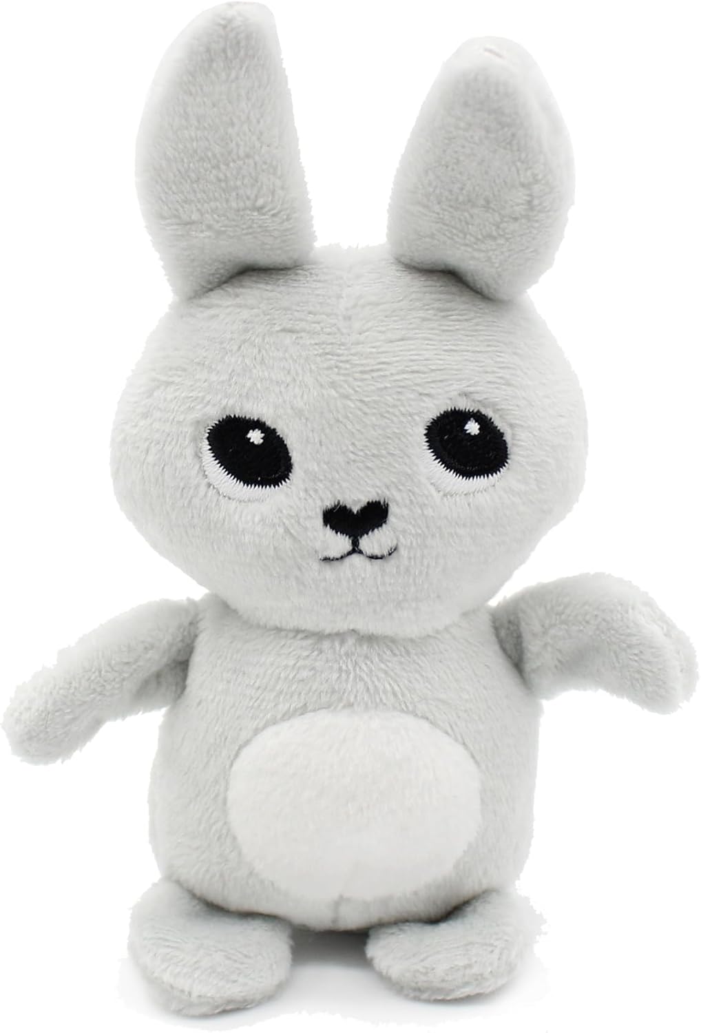 pluszowy królik mama i dziecko miękki szary pluszak z dużymi uszami i białym brzuszkiem