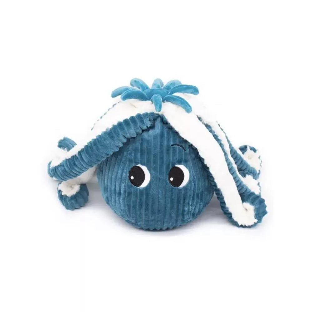 Pluszowa ośmiornica mama i dziecko w kolorze niebieskim z miękkim materiałem i uroczym wyrazem twarzy