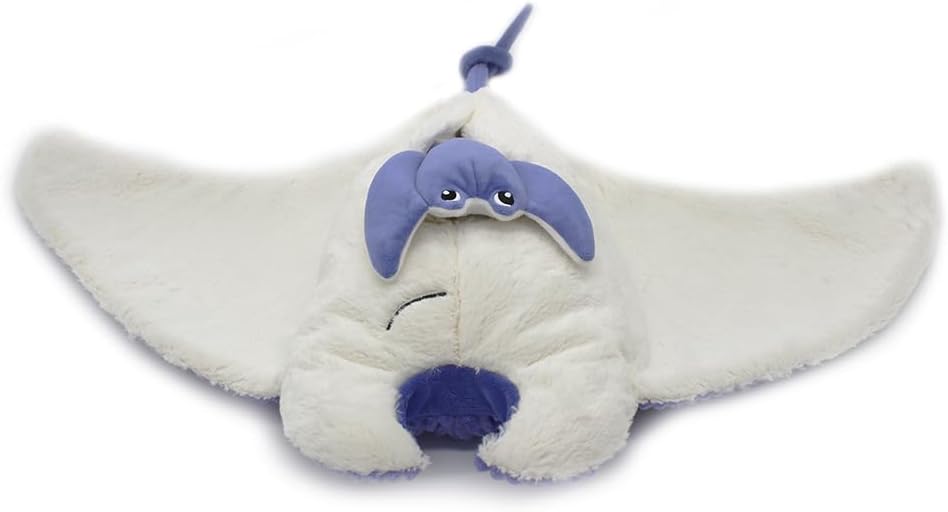 Pluszowa płaszczka fioletowa miękka zabawka od BV JACOB COMPANY idealna dla dzieci