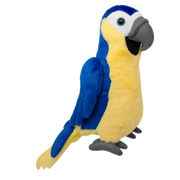 Pluszak ara od Wild Planet w niebiesko-żółtych kolorach miękka i realistyczna zabawka