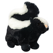 Wild Planet pluszak skunks dla dzieci miękki czarno-biały pluszowy zwierzak