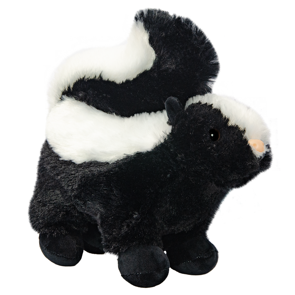Wild Planet pluszak skunks dla dzieci miękki czarno-biały pluszowy zwierzak