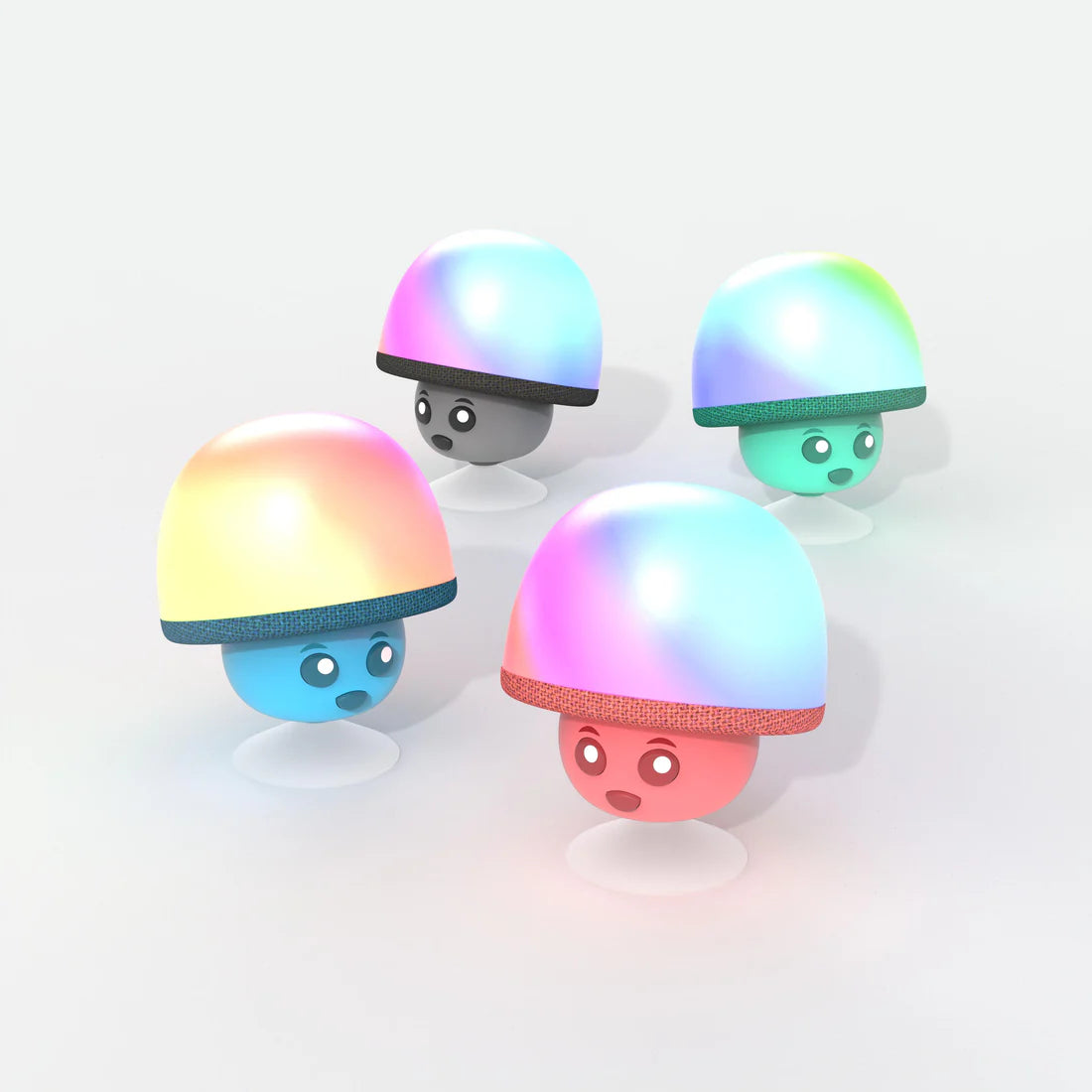 MOB świecący głośnik bezprzewodowy w kształcie kolorowego grzybka z uroczymi oczami