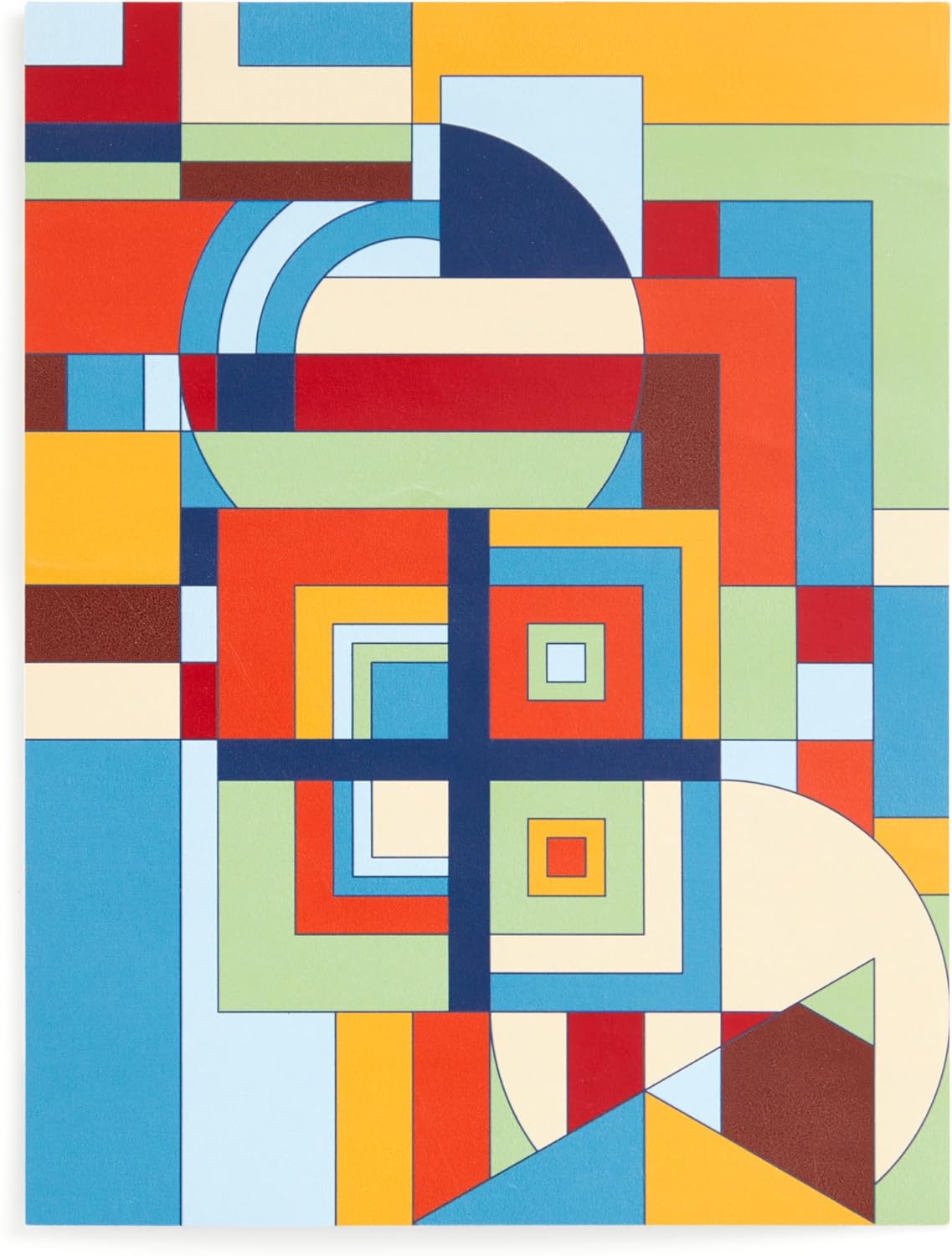 Kolorowe puzzle 500 elementów dla dorosłych z abstrakcyjnym geometrycznym wzorem Galison