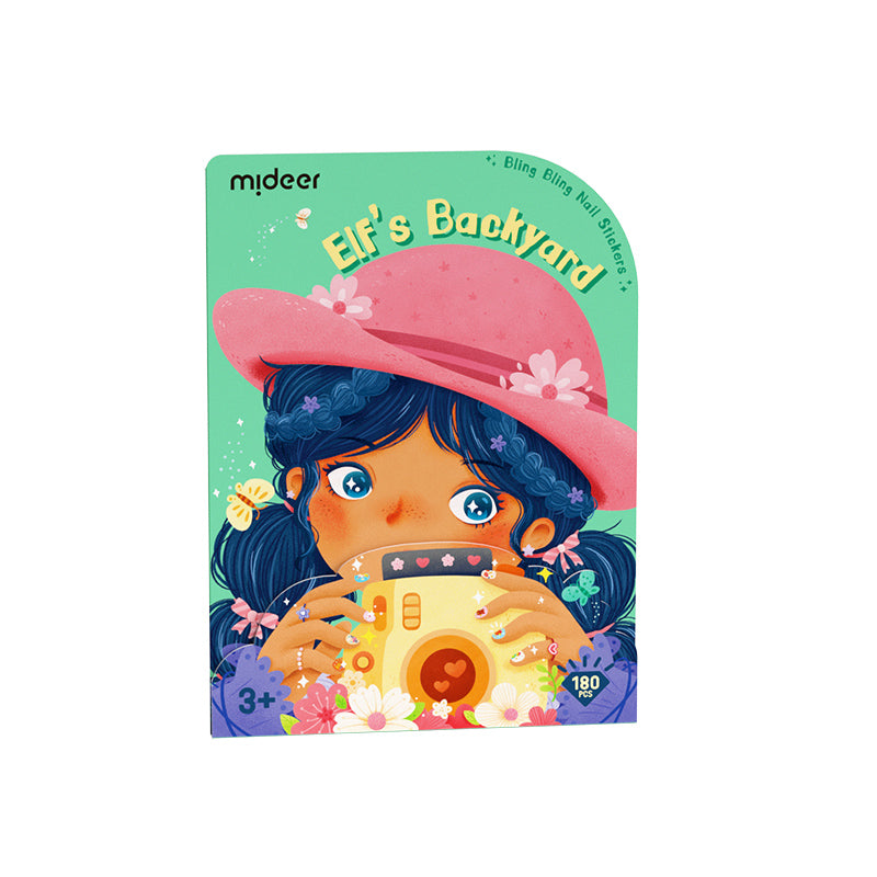 Naklejki na paznokcie dla dzieci z motywem elfów i kwiatów od Yamann