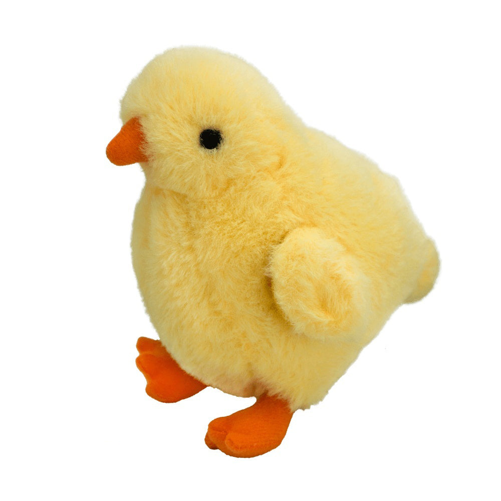 Pluszak kurczak dla dzieci w żółtym kolorze z pomarańczowym dziobem i nóżkami Wild Planet