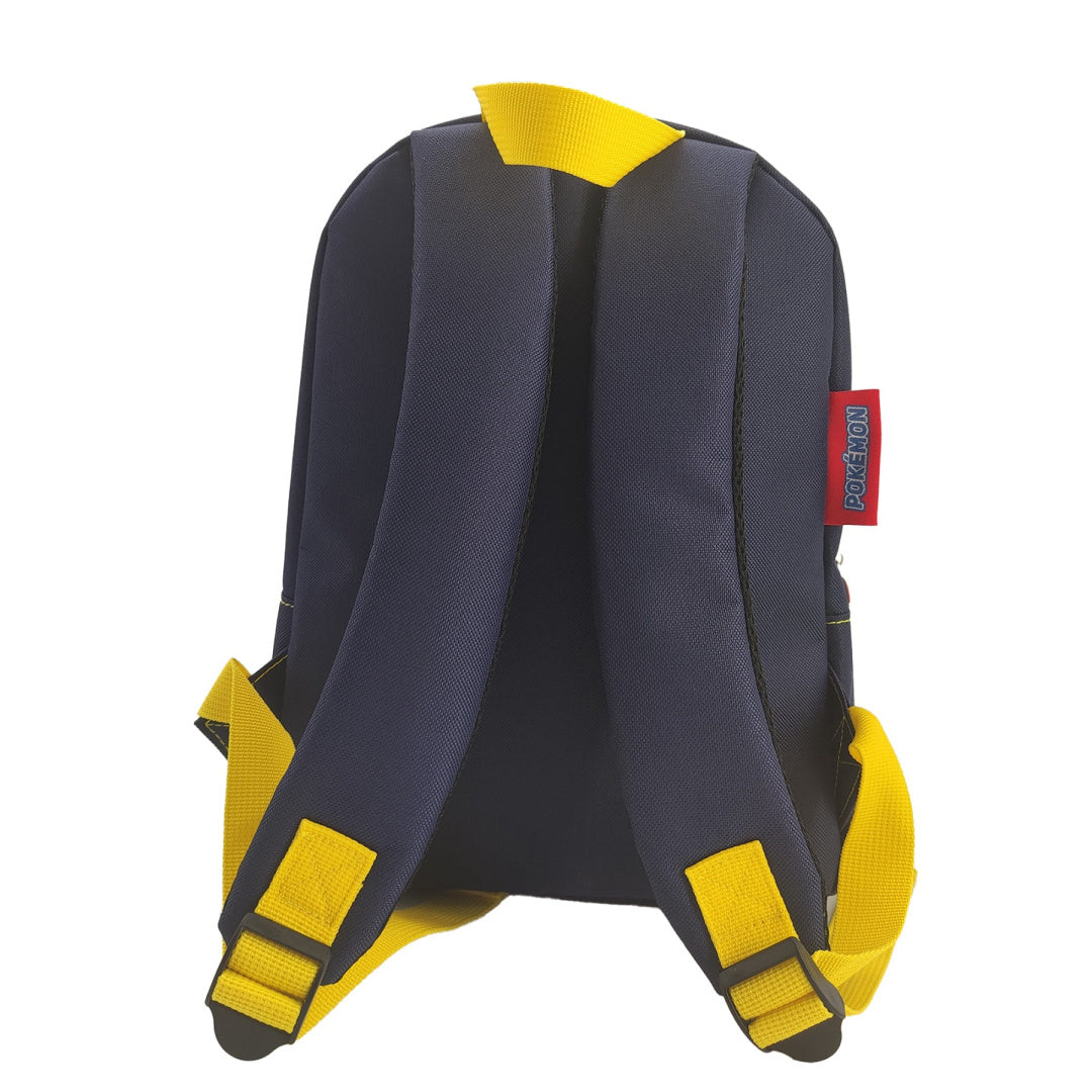 Tył plecaka Pokémon dla dzieci z żółtymi regulowanymi paskami na ramiona