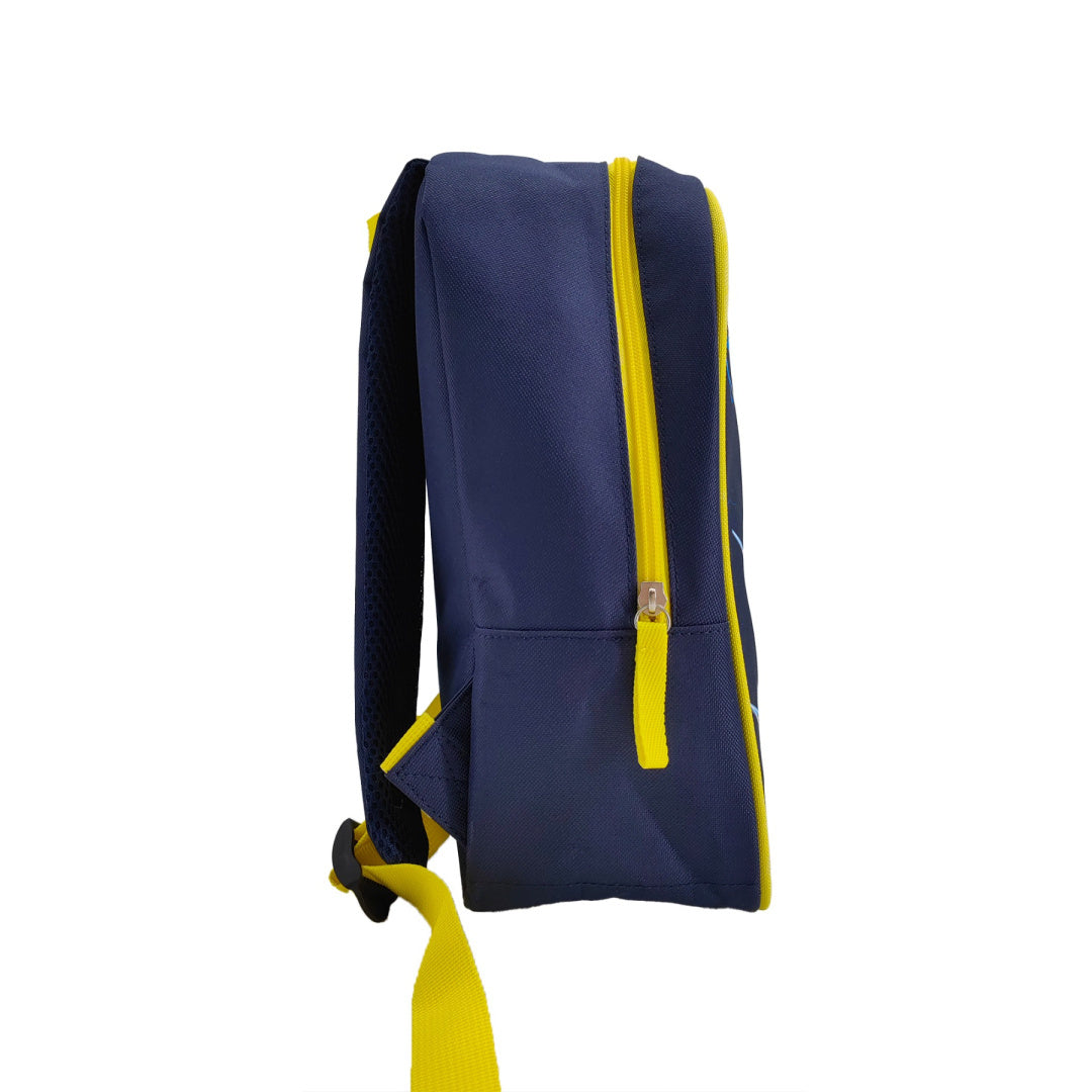 Granatowy plecak Pokémon dla dzieci z żółtymi paskami i zamkiem błyskawicznym