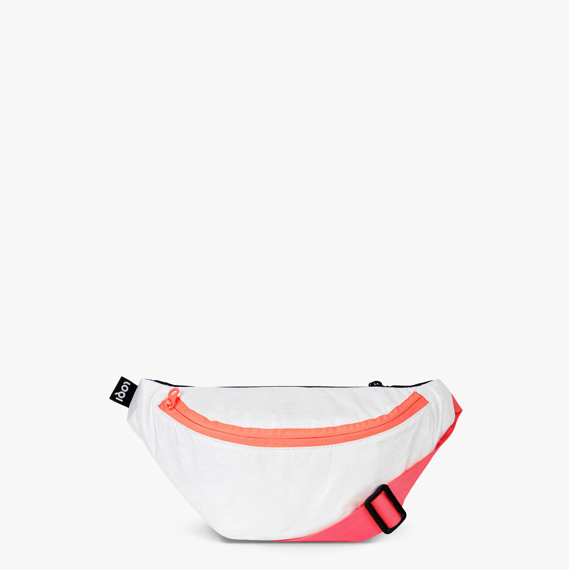 Nerka tyvek neon pomarańczowa Yamann z jasną białą powierzchnią i wyrazistym neonowym pomarańczowym suwakiem