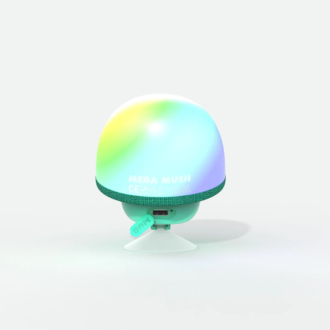 MOB świecący głośnik bezprzewodowy w kształcie grzyba z kolorowym podświetleniem i portem USB
