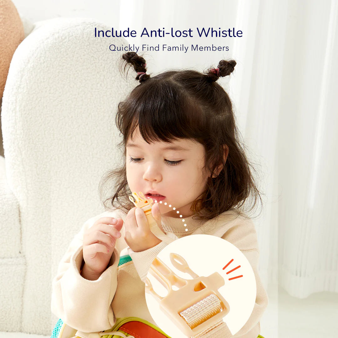 Mały plecak dla dzieci lisek marki mideer z zabezpieczeniem przeciw zgubieniu i gwizdkiem