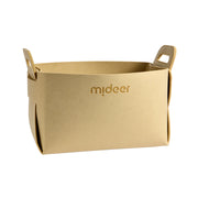 Beżowy filcowy kosz do przechowywania z uchwytami marki EMS DOIY