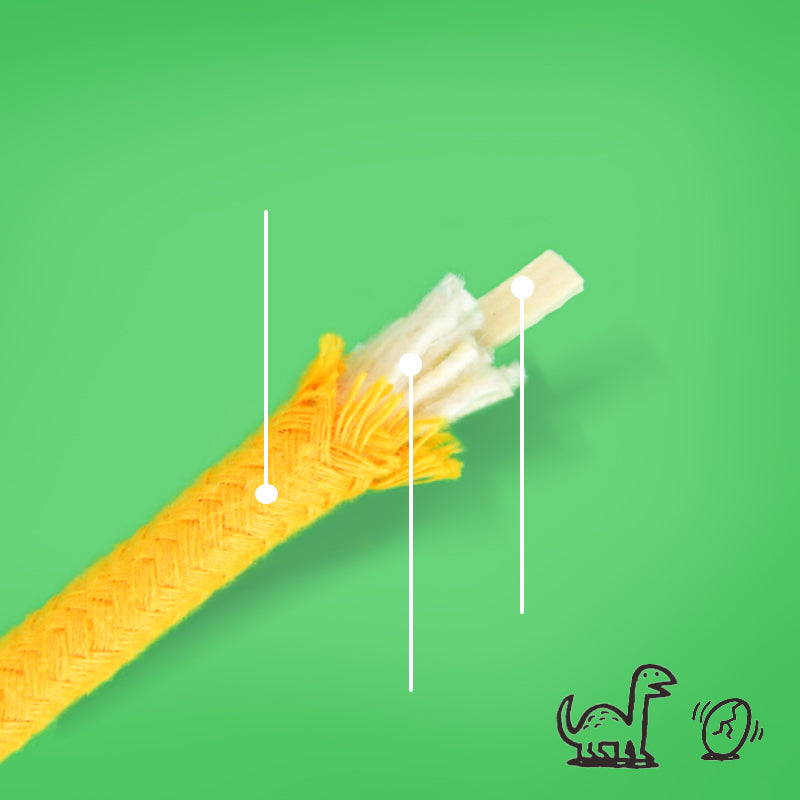 Szczegółowa struktura skakanki dla dzieci mideer w żółtym kolorze na zielonym tle