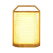 Inteligentna lampa origami orzech z drewnianą ramą i ciepłym światłem LED