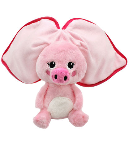 Maskotka flipetz świnka rzodkiewka różowa pluszowa zabawka z dużymi uszami