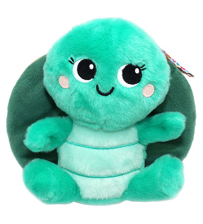 Pluszak żółw brzoskwinia miękki zielony pluszowy żółw z dużymi oczami od BV JACOB COMPANY