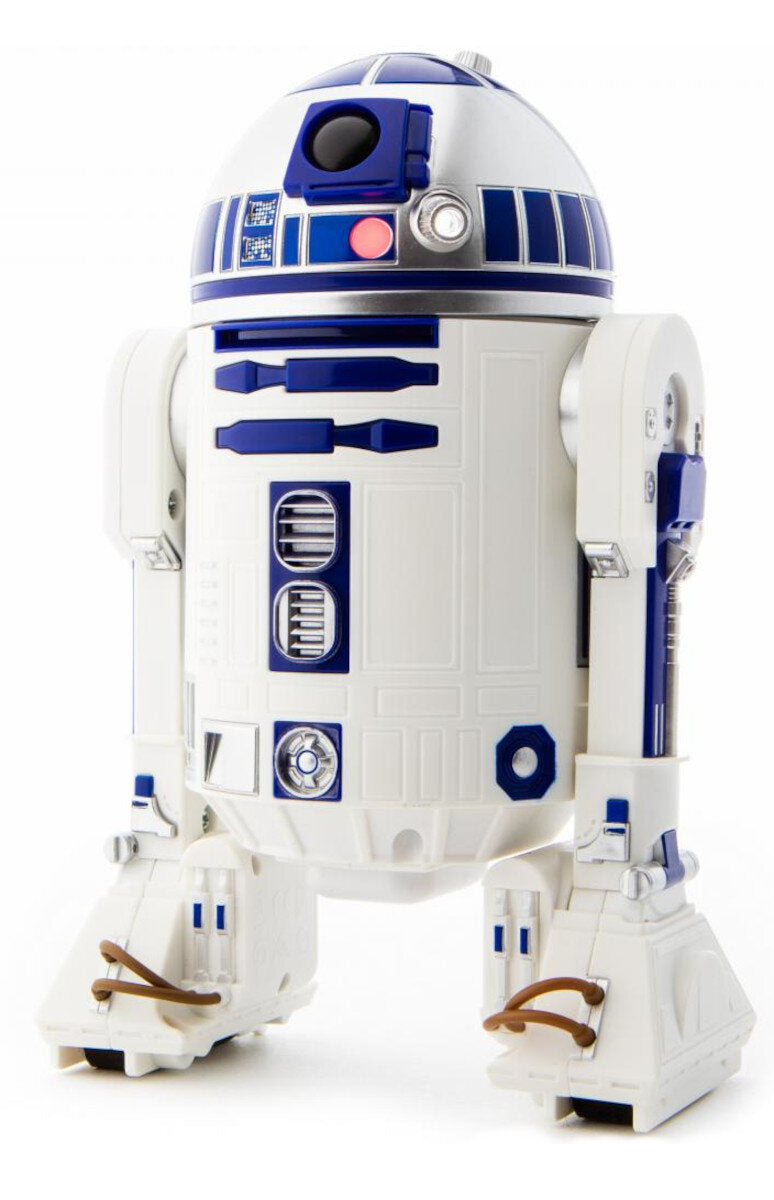 brelok z latarką LEGO Star Wars R2D2 w kształcie robota R2D2 z niebiesko-białymi detalami
