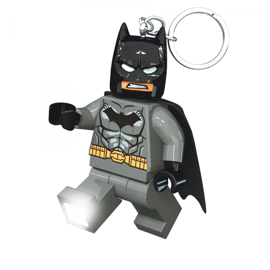 Brelok LEGO Batman szary z peleryną i metalowym kółkiem do kluczy od MOB
