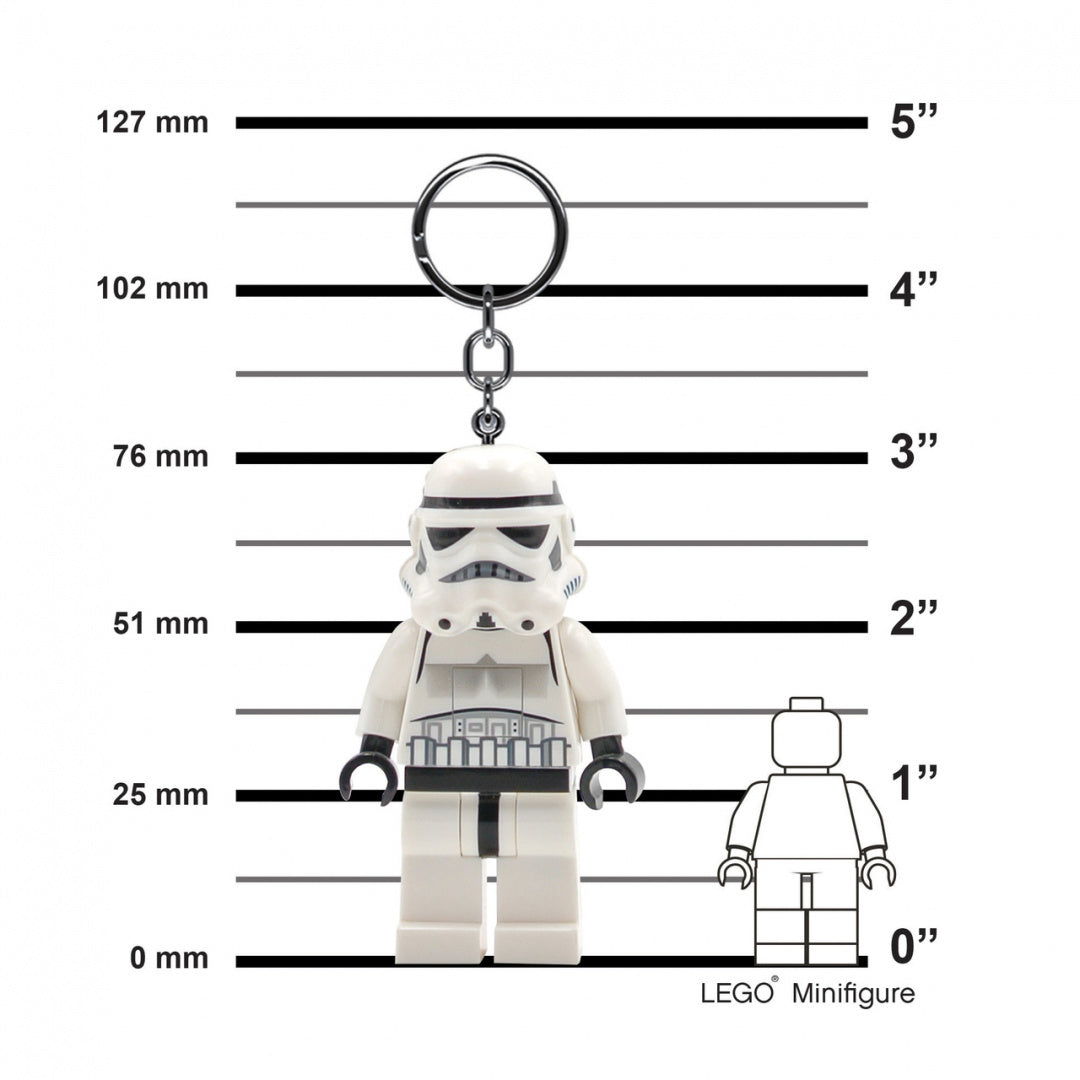 brelok LEGO Star Wars Stormtrooper w kształcie minifigurki na metalowym kółku