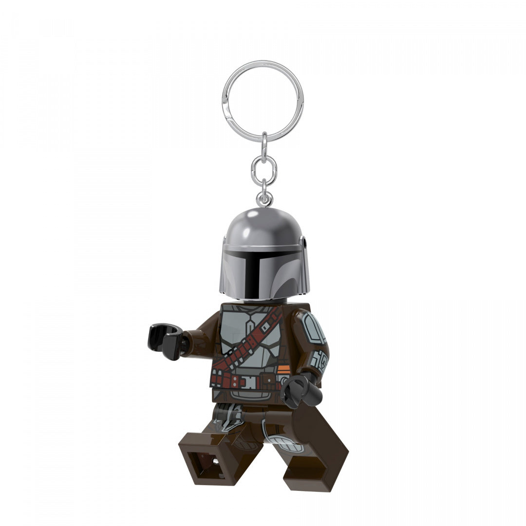 brelok LEGO Star Wars Mandalorian w kształcie figurki z metalowym kółkiem do kluczy