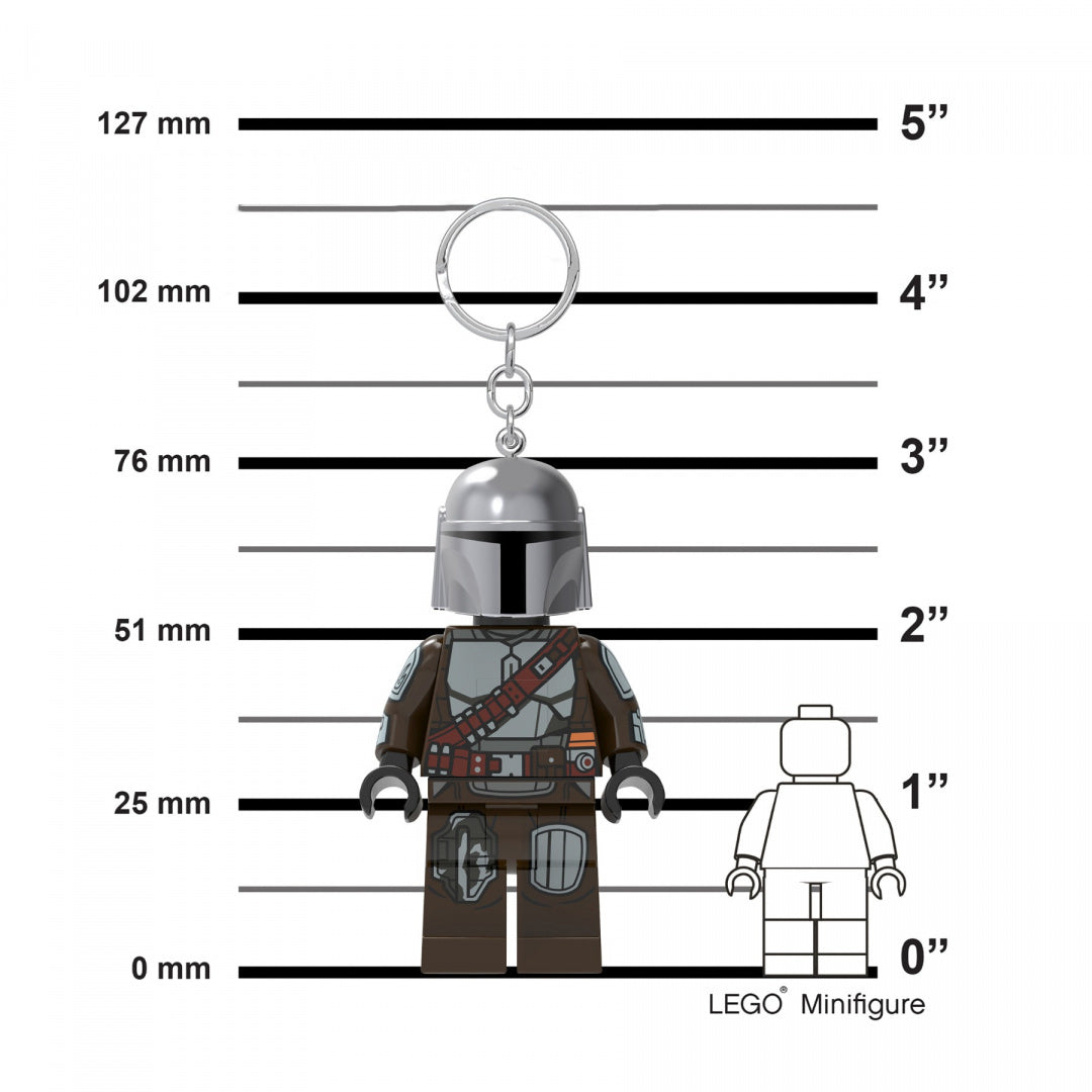 brelok LEGO Star Wars Mandalorian z popularną figurką minifig do kluczy i kolekcji