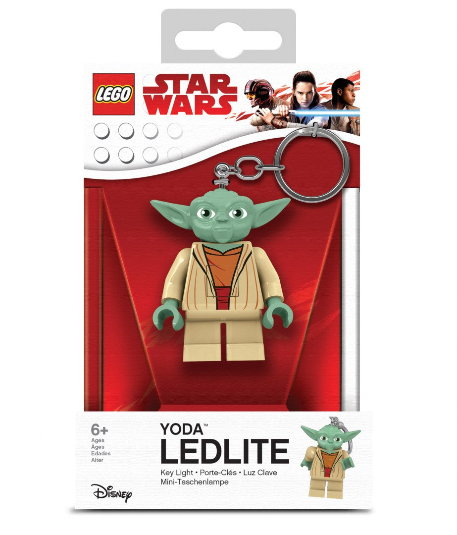 brelok z latarką Yoda LEGO Star Wars w opakowaniu na prezent dla fanów