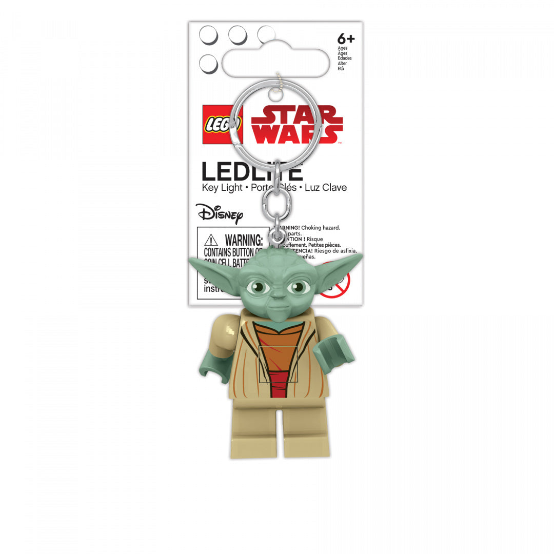 Lego Star Wars brelok z latarką Yoda w stylu minifigurki do kluczy