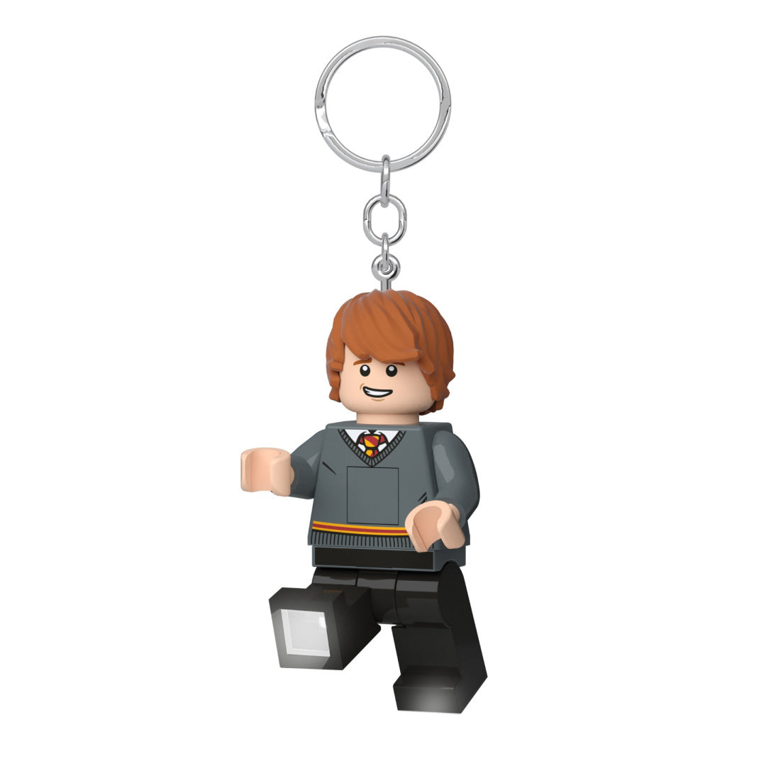 brelok LEGO Harry Potter z figurką chłopca w mundurku z domu Gryffindor