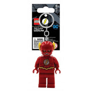 brelok LEGO Flash z latarką w kształcie figurki superbohatera Flash z logo DC