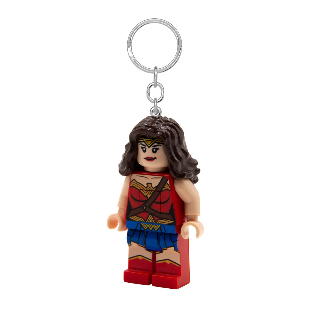 Brelok Wonder Woman LEGO z figurką superbohaterki Wonder Woman w charakterystycznym stroju