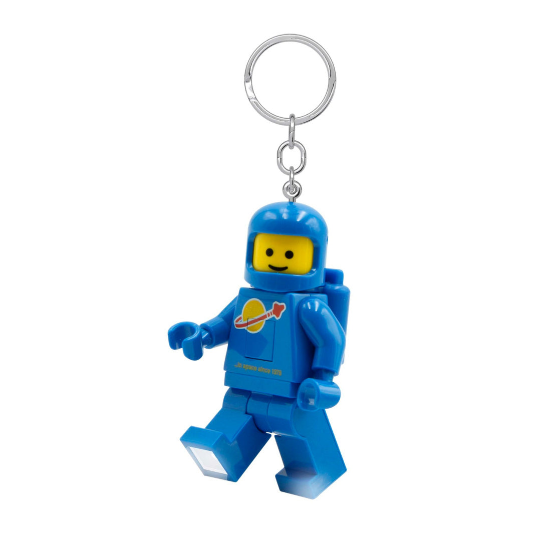 MOB brelok z latarką LEGO astronauta niebieski z świecącymi stopami
