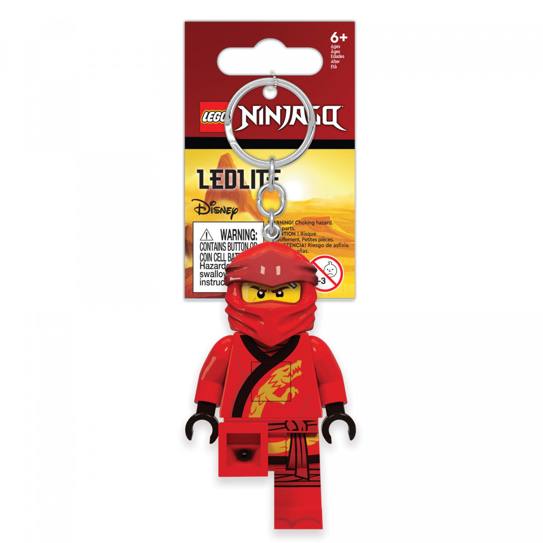 Czerwony brelok LEGO Ninjago z postacią ninja i funkcją LED od MOB
