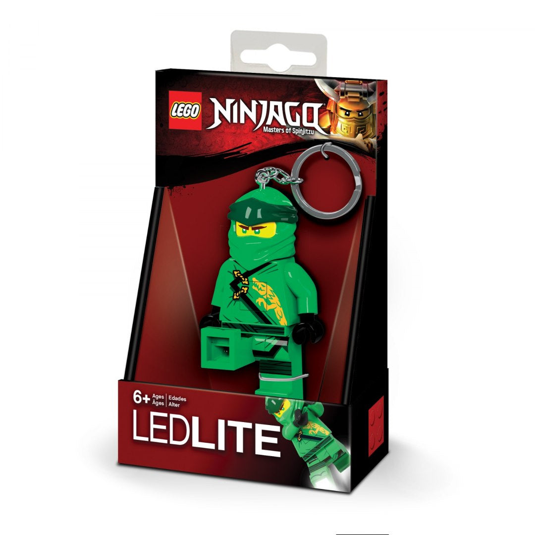 MOB brelok z latarką LEGO Ninjago zielony ninja postać z LED światłem