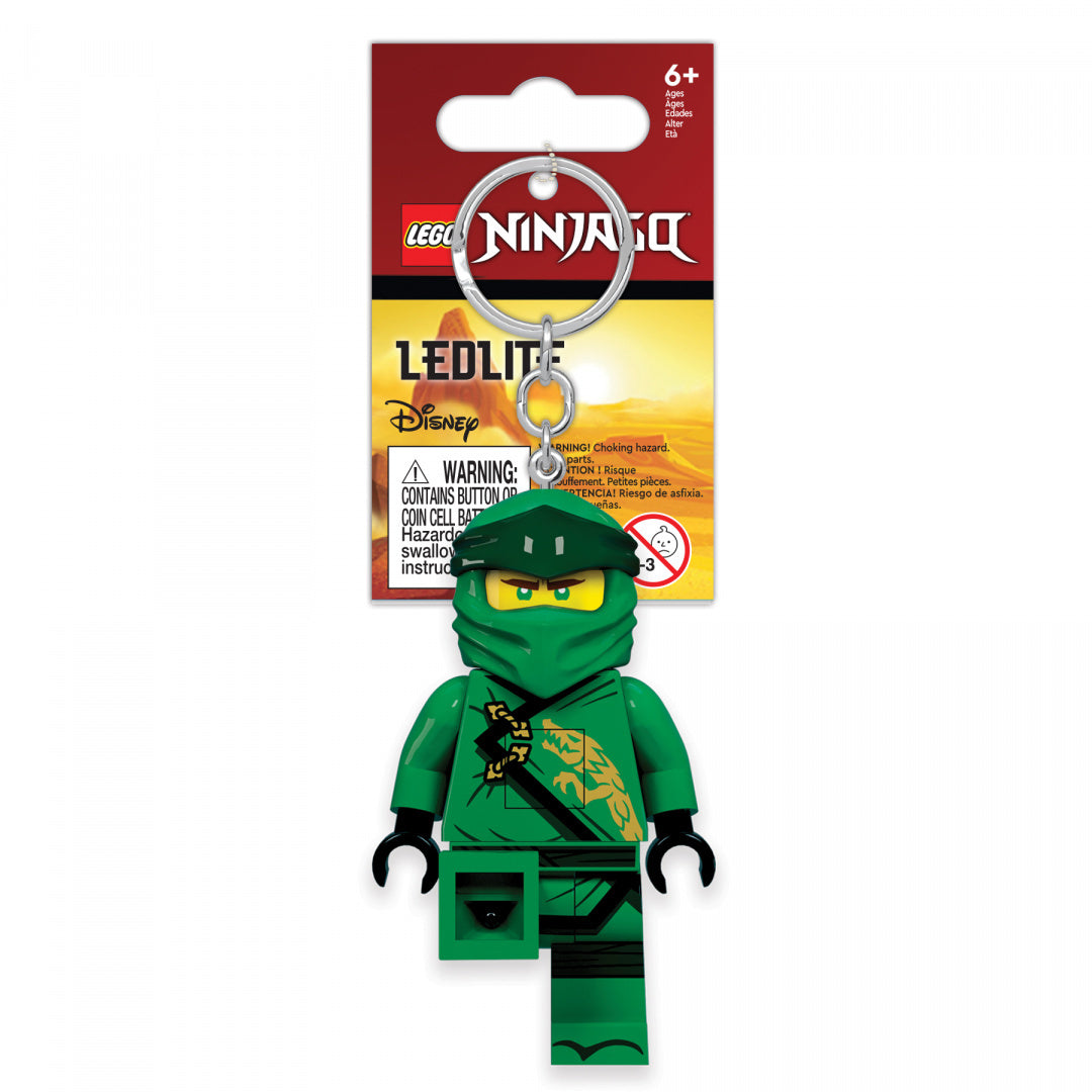 brelok z latarką LEGO Ninjago postać zielonego ninja z przywieszką LED