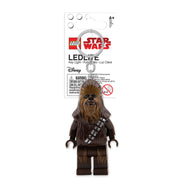 Brelok z latarką Chewbacca LEGO Star Wars przedstawiający postać Chewbacci z kluczem do zawieszenia