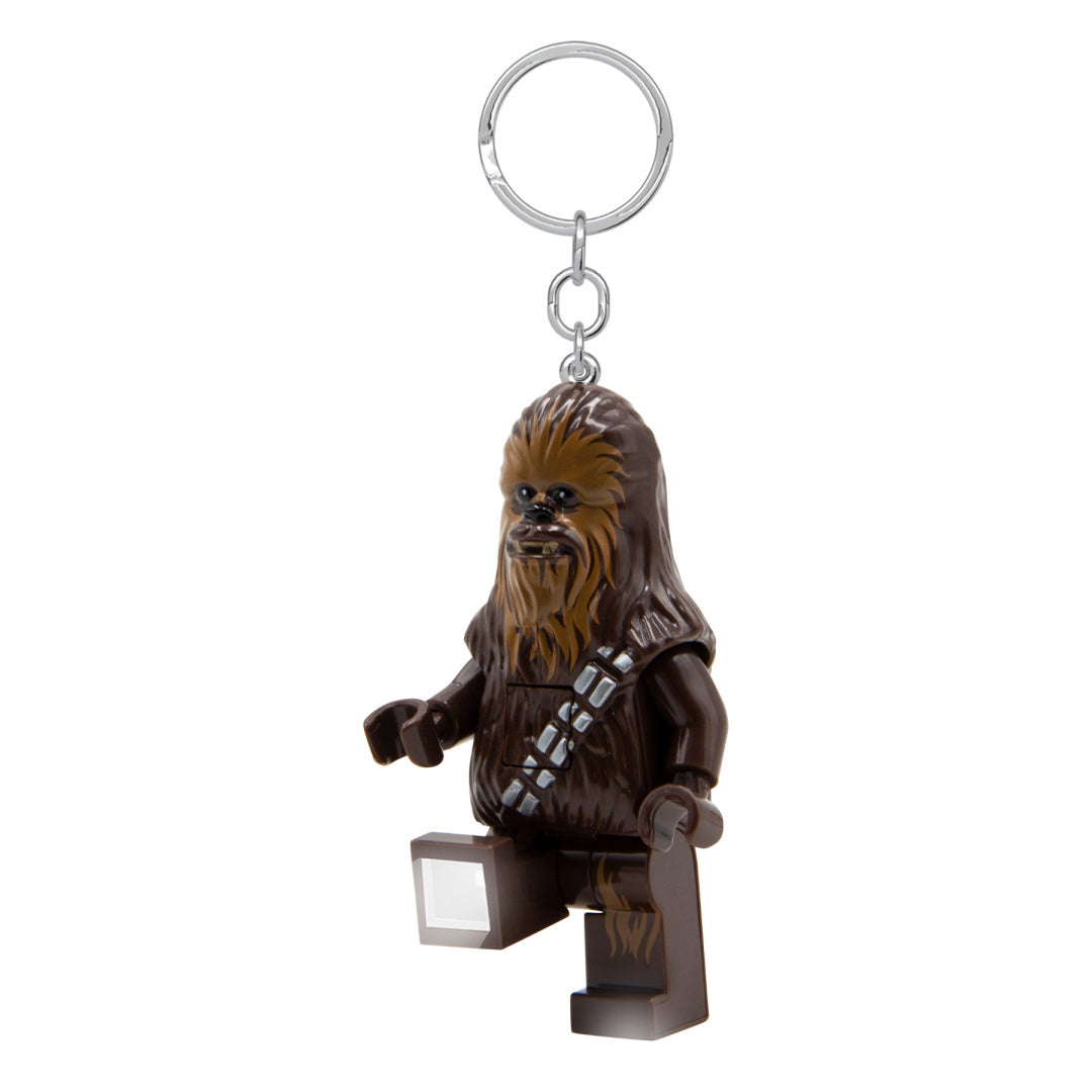 brelok z latarką Chewbacca z klocków LEGO w kształcie postaci Star Wars