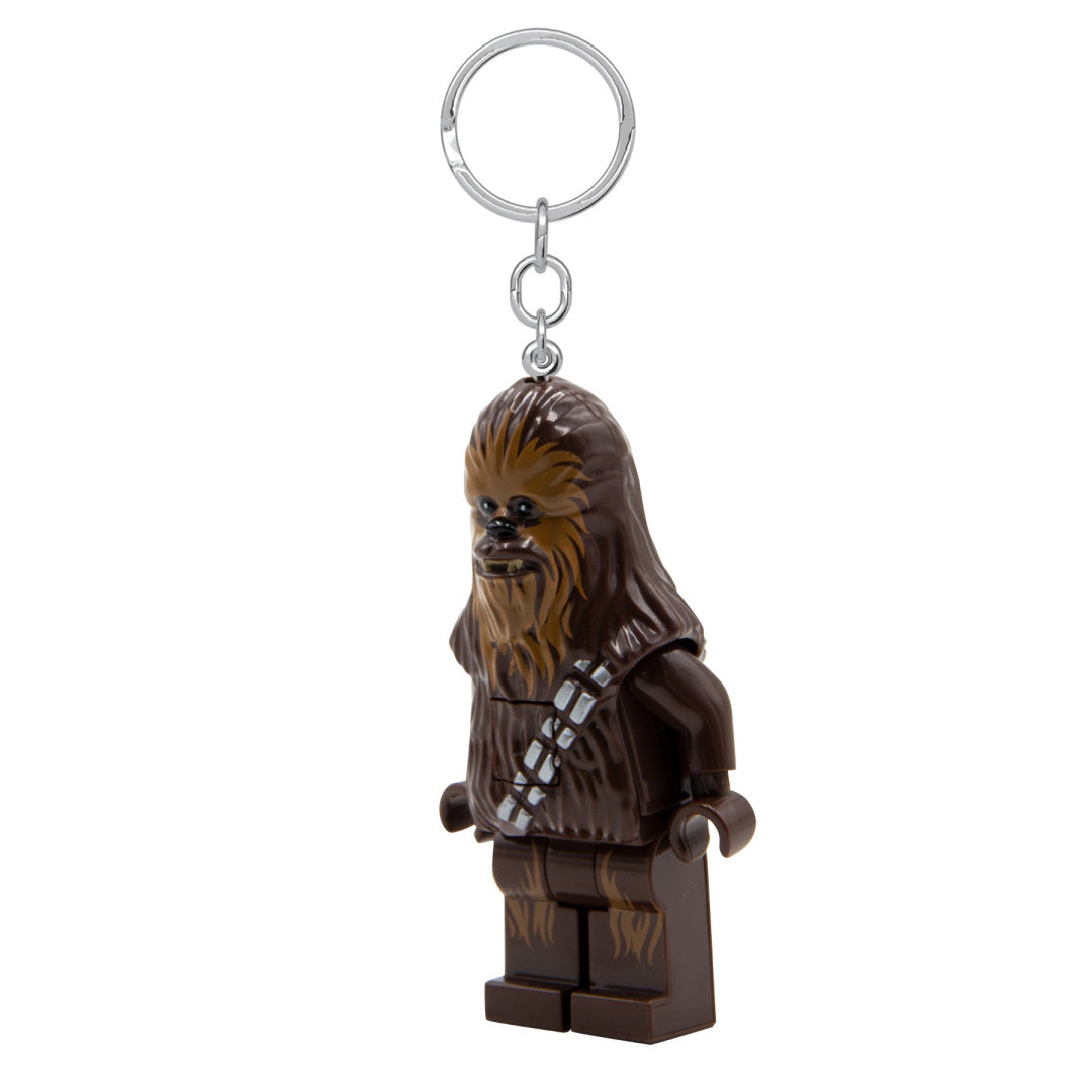 MOB brelok z latarką Chewbacca w stylu klocków LEGO z detalami postaci Star Wars