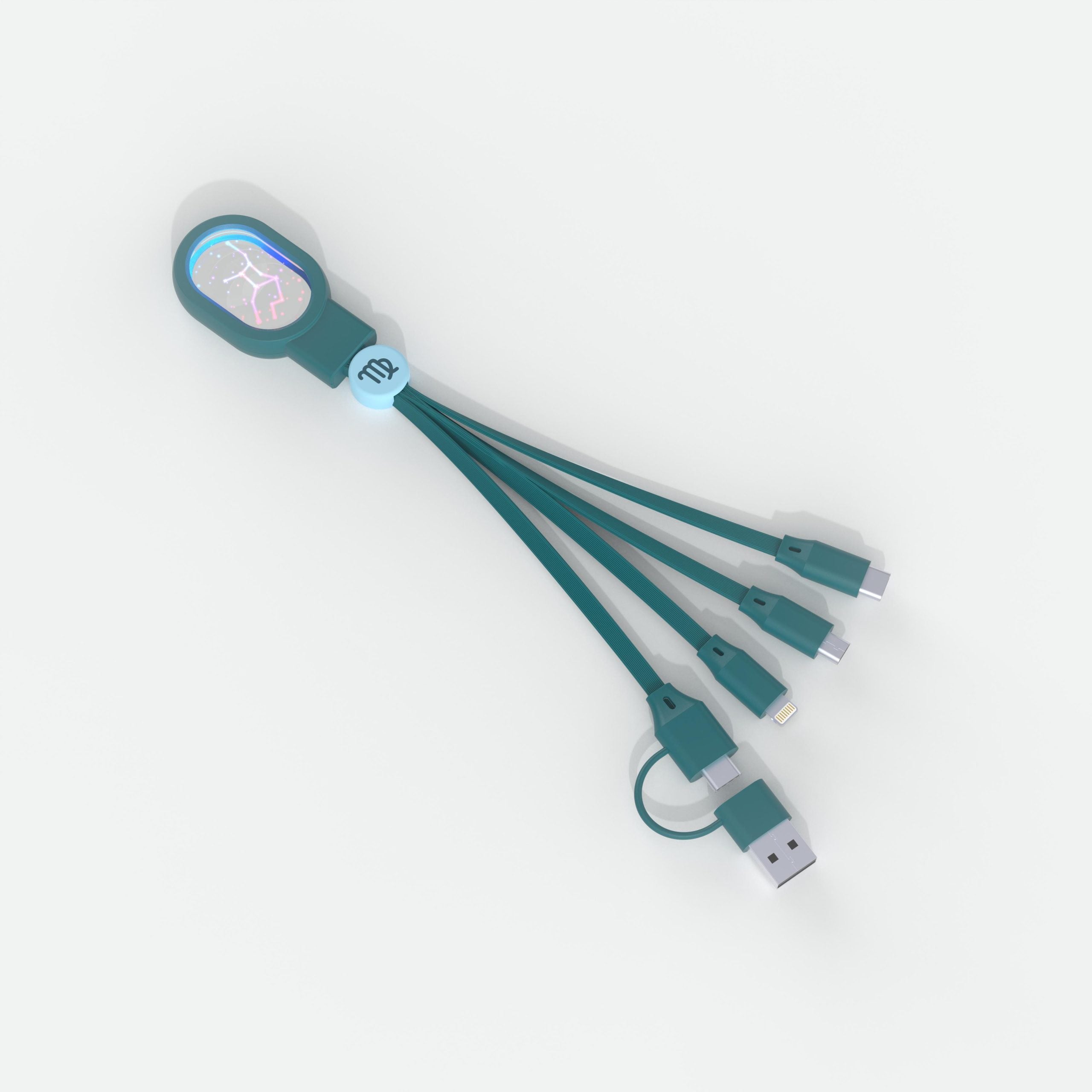 kabel 5 w 1 Bliźnięta wielofunkcyjny kabel ładujący z pięcioma końcówkami USB