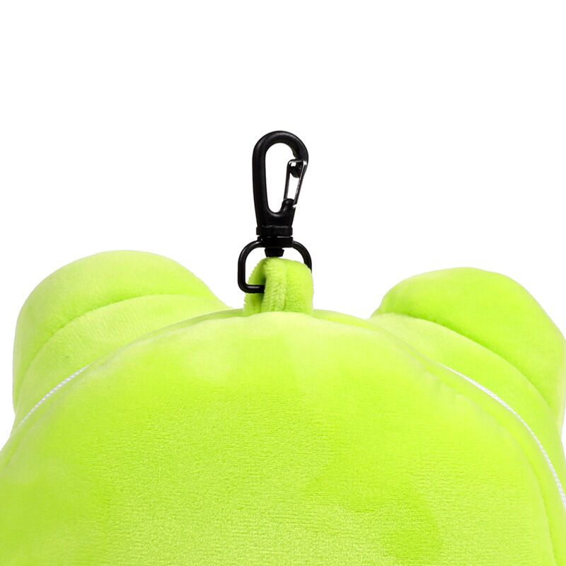 Poduszka podróżna i maska na oczy Relaxeazzz Adoramals – Silas żaba