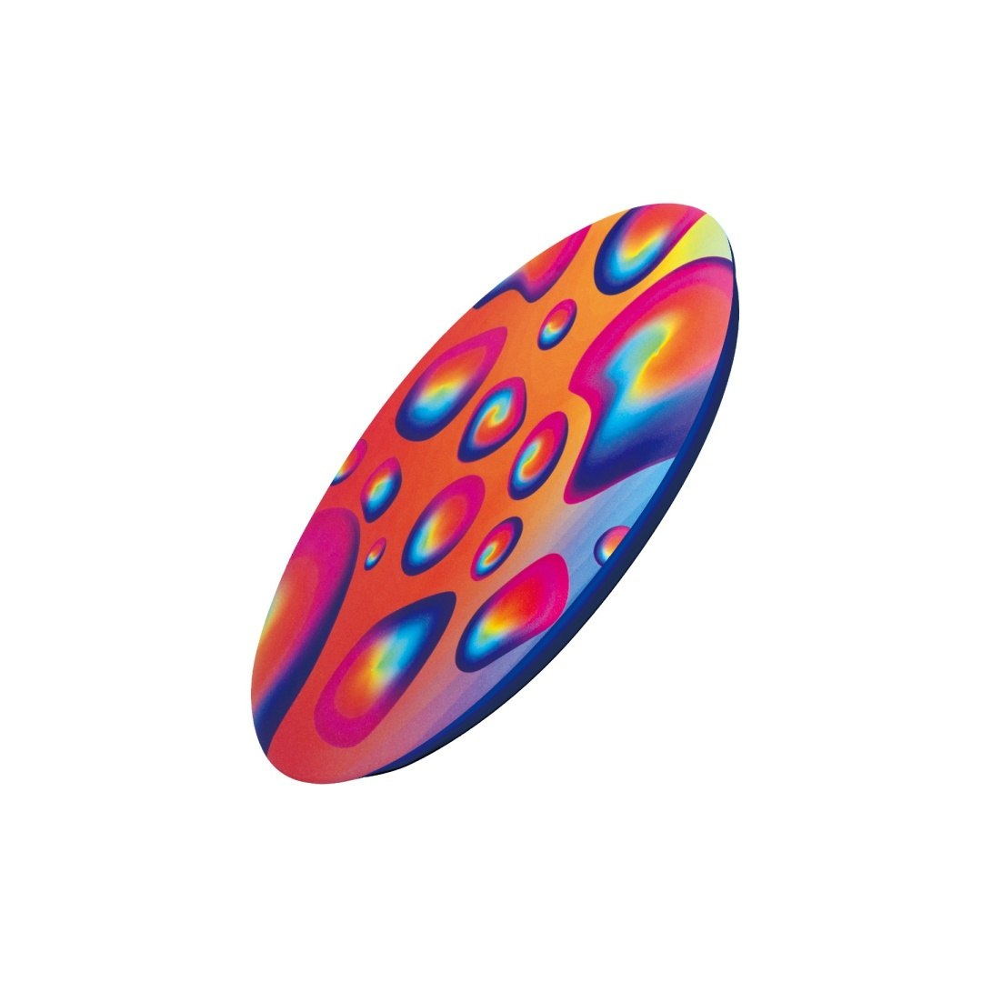 Kolorowe frisbee Waboba Wingman z abstrakcyjnym wzorem idealne do zabawy na świeżym powietrzu