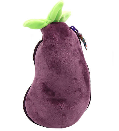 Pluszak Flipetz słoń i bakłażan miękki fioletowy pluszowy zabawkowy bakłażan z zielonymi liśćmi