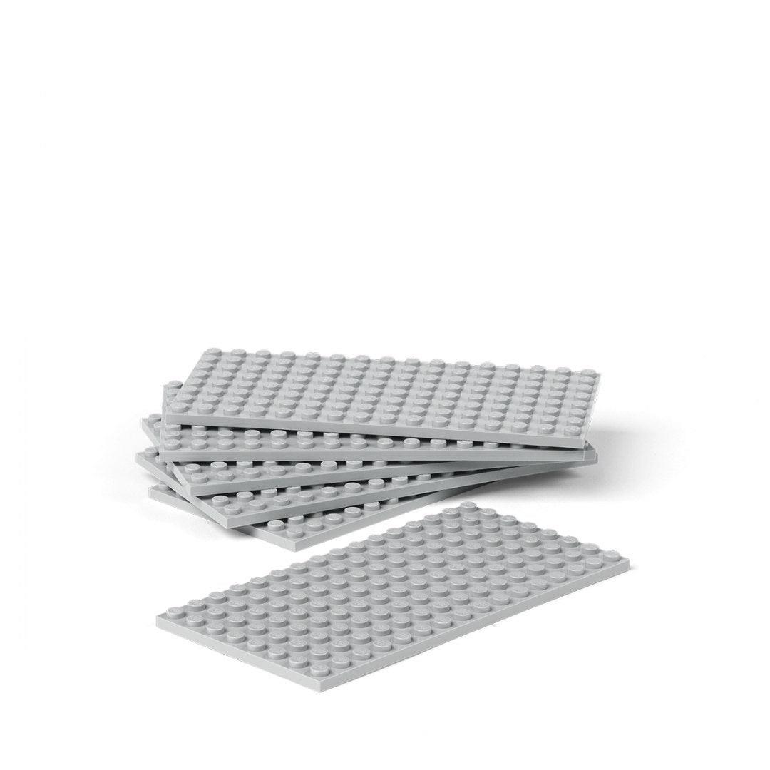 Szare podkładki do konstrukcji LEGO do gablotki na LEGO czerwona od BV JACOB COMPANY