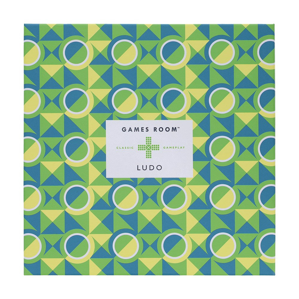 Gra planszowa ludo BV JACOB COMPANY w kolorowym opakowaniu z geometrycznym wzorem