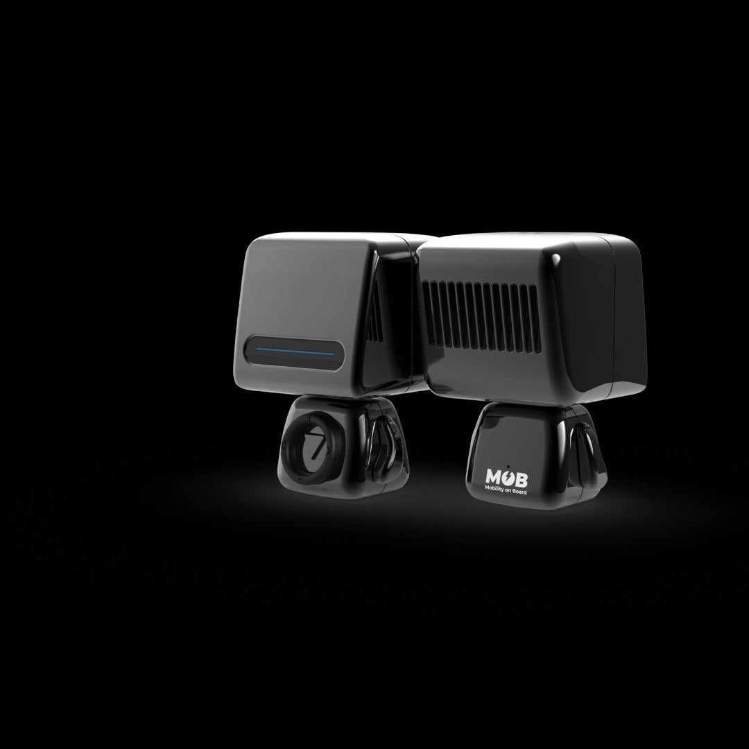 Czarny głośnik bezprzewodowy Astro o nowoczesnym designie od BV JACOB COMPANY