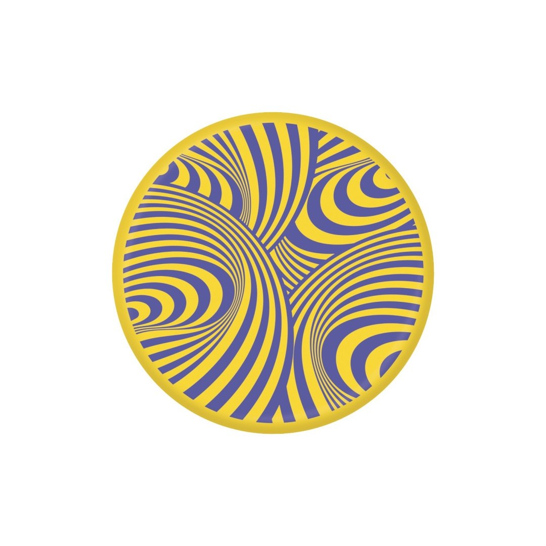 Gra Waboba Backnine piłka do zabawy w żółto-fioletowe spirale od BV JACOB COMPANY