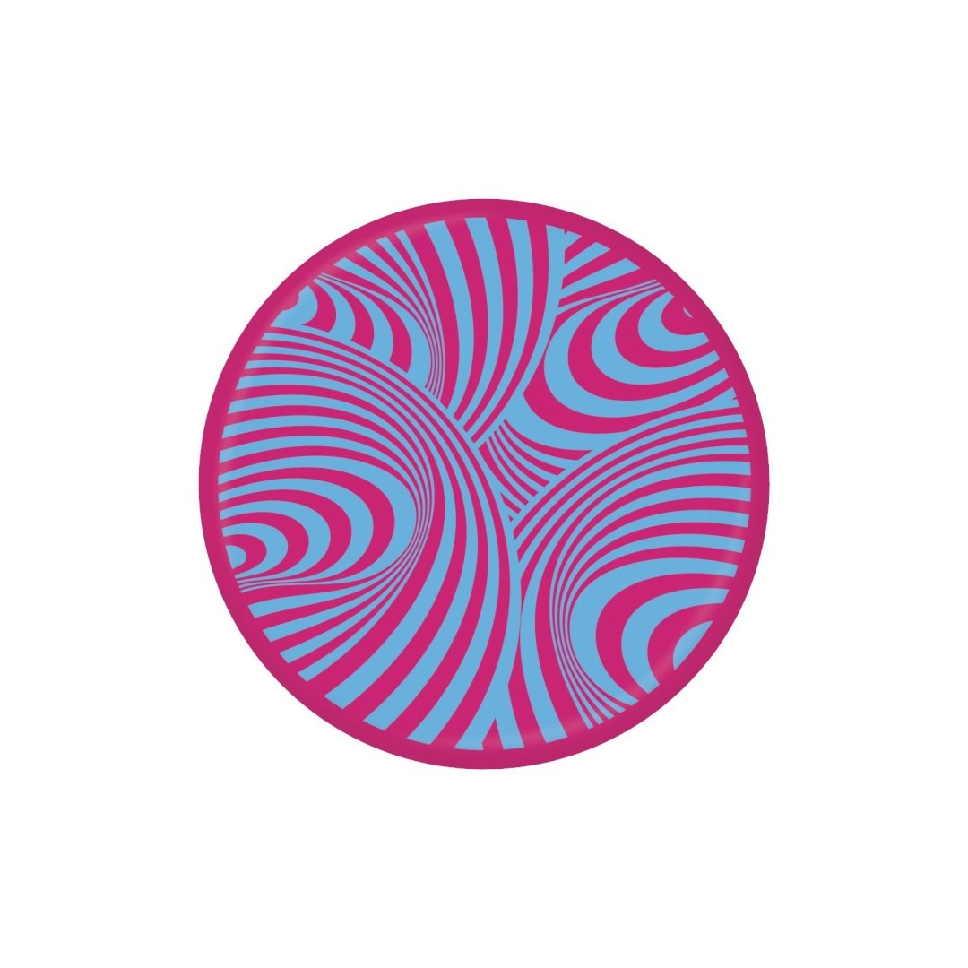 Kolorowa gra Waboba Backnine piłka z wzorem spiralnym w błękicie i różu